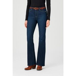 Paige Bell Canyon High Rise Flare Jeans Size 31 Dark Blue Bootcut Denim